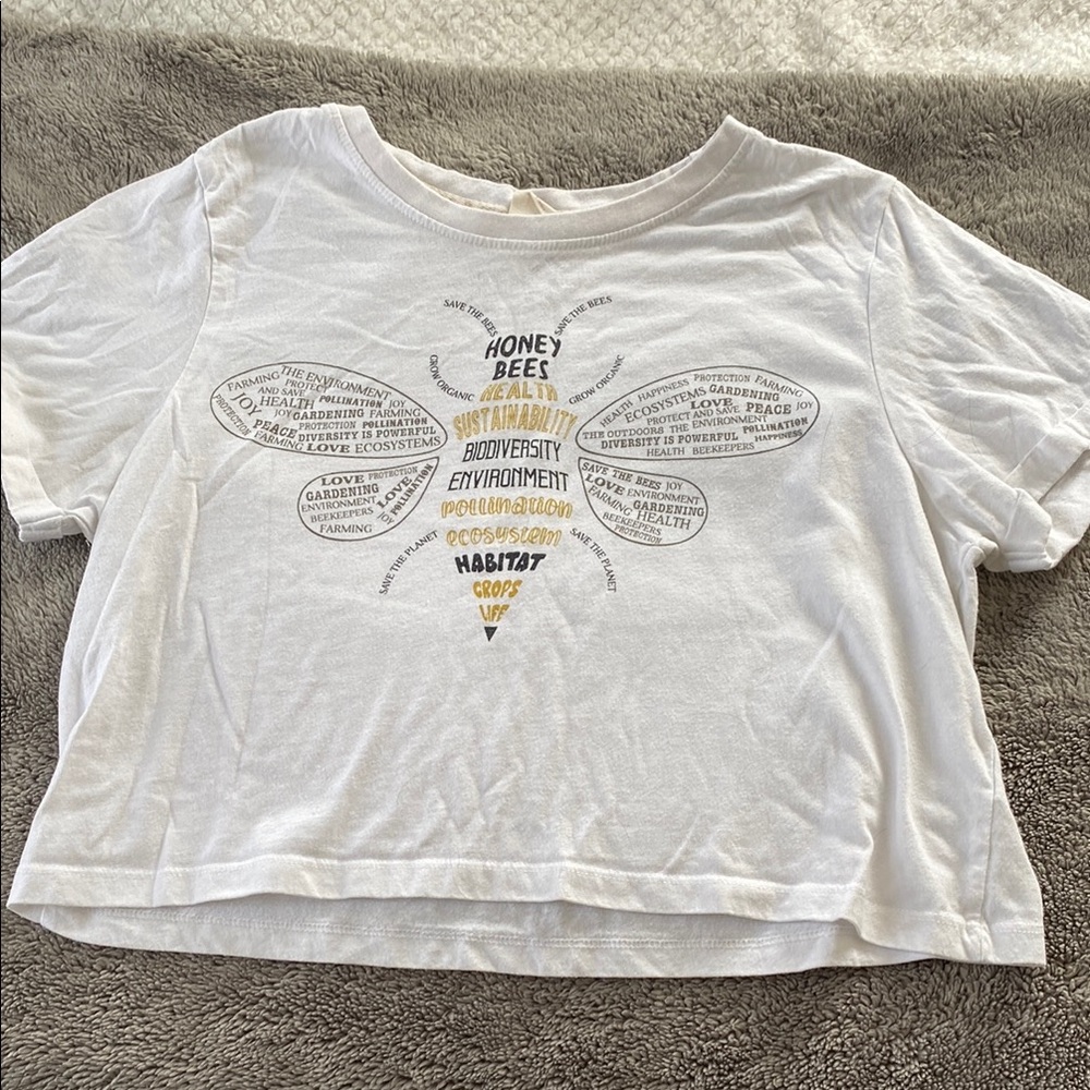 White Graphic Kids T-Shirt